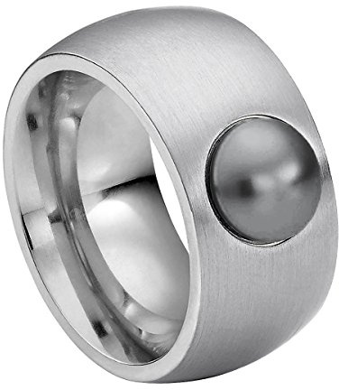 Heideman Ring Coma Damen Edelstahl mit Rivoli-Kristall poliert | Coma Ring Gold, Edelstahl, mit funkelndem Rivoli-Kristall poliert, Damen, nickelfrei, Geschenk