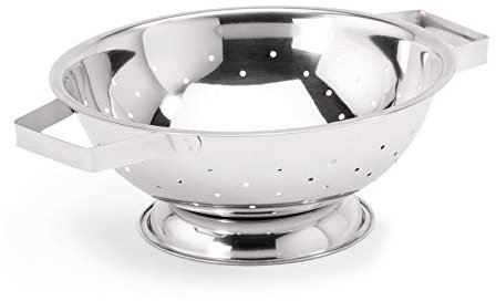 WAS 2145 280 Passoire en acier chromé sur pied 28 cm de diamètre 12 cm de hauteur