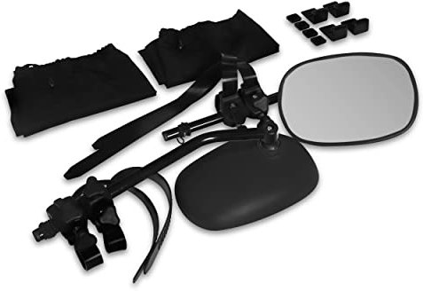 Streetwize - Heavy Duty Rock Steady Twin Towing Mirror Pack, Convex Mirror - Caravan Trailer Motorhome Towing Kit (LWACC34)