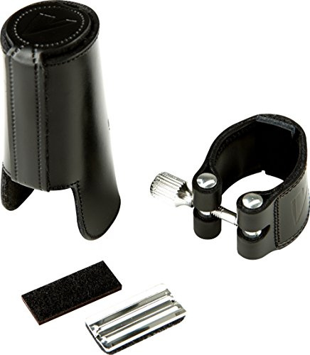 Vandoren LC21L - Abrazadera de cuero con boquillero para clarinete