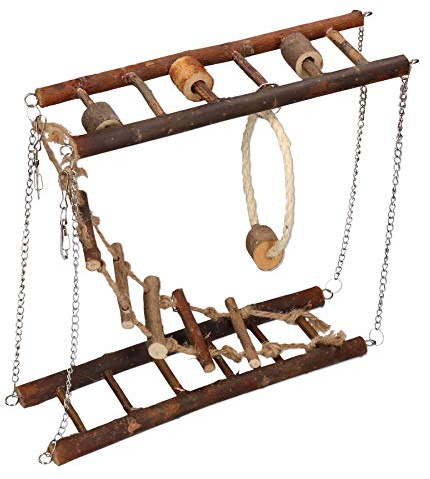 Rosewood Boredom Breaker Activity Suspension Bridge, Activity Toy for Small Animals