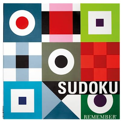 REMEMBER SU2 Sudoku – das beliebte Denkspiel als Brettspiel mit Zahlen oder Farben in Klappbox, 9x9
