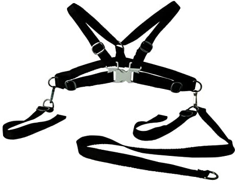 Sunnybaby - Kinderschutzgurt, SCHWARZ | Textil | universell einstellbar | platzsparend | Qualität: MADE in GERMANY