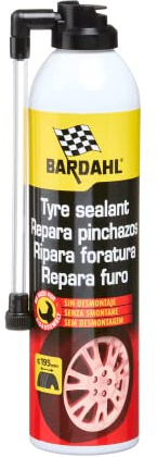 Bardahl - Ripara Foratura - Spray Ripara e Riparti, Ripara Forature e Gonfia gli Pneumatici Senza Smontare la Gomma, per Pneumatici da 135 a 195 mm, per Auto, Moto e Veicoli, 400 ml