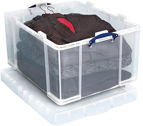 Really Useful Box Plastic Storage 145 Litre Clear