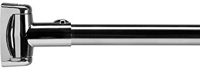 Croydex Stainless Steel Shower Curtain Pole - Premium Extendable Telescopic Curved Shower Rod 1080-1850mm - Curved Design Increases Space and Cling Elimination