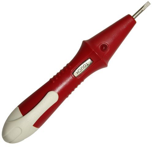 Alkan Spannungsprüfer 110-250V 2in1 Durchgangsprüfer LED | 2in1 Schraubendreher-Tester mit LED und Clip, Spannungs- und Durchgangsprüfung von 110-250V