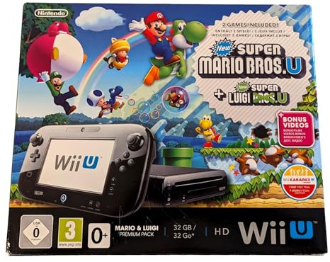 Console Nintendo Wii U 32 Go noire + Mario & Luigi - premium pack
