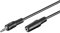 Goobay 50431 Rallonge câble Stéréo pour casques audio et écouteurs - Jack mâle 3,5mm vers Jack femelle 3,5mm - 2,0 mètres, noir