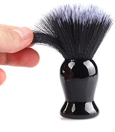 Niktule Brocha De Afeitar para Hombres, Cepillo para Barba Portátil, Herramientas De Belleza para Crema De Afeitar, Espuma O Jabón, Herramienta De Limpieza Facial para Hombres