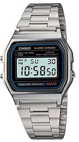 Casio A158WA-1CH Digital Watch Retro Unisex