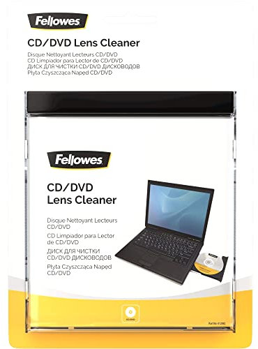Fellowes Linsenreiniger für DVD und CD Player - für Zuhause und das Büro - 1 Stück