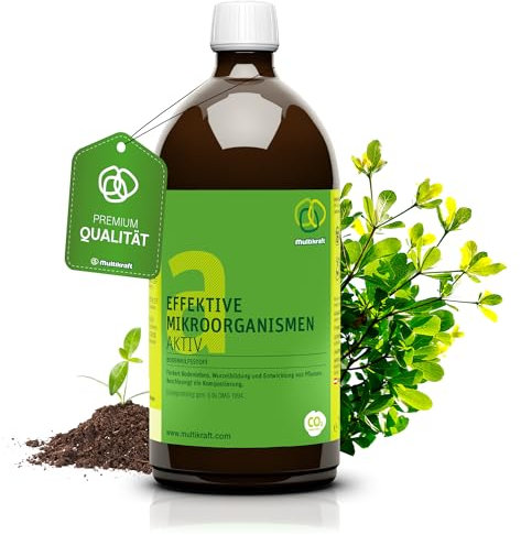 Multikraft Effektive Mikroorganismen Aktiv (EM aktiv) – Natürliche Boden- & Pflanzenpflege, umweltfreundlich, Förderung von Wachstum & Gesundheit, ideal für Garten & Landwirtschaft, 1 Liter