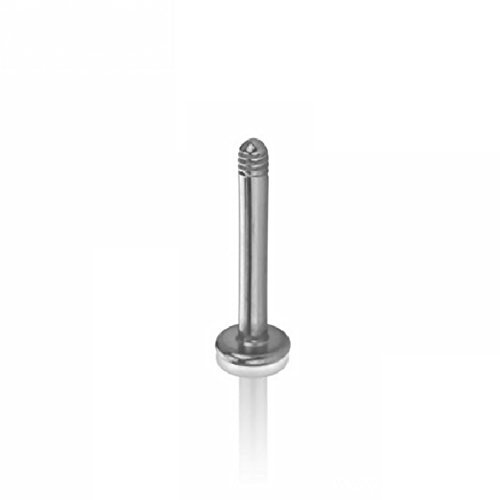 eeddoo Piercing Labret ohne Kugel Silber Titan