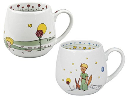 Könitz - Set di 2 tazze da caffè in porcellana Il piccolo principe, 420 ml