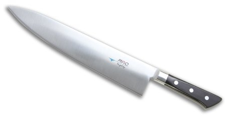 Mac Professional Gyuto Chef Knife, 275mm | Razor-sharp molybdenum steel blade offers commercial-level durability and stays sharp longer for prep tasks.