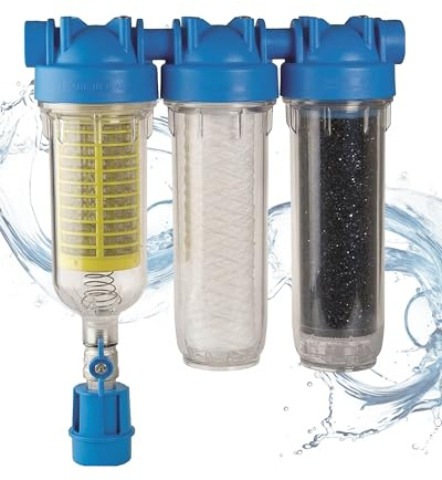 purway® HYDRA Rainmaster Trio RLH LA 3/4 Regenwasser Filteranlage Garten | Regenwasser Aufbereitung mit Trinkwasserfilter und Wasserfilter für eine zuverlässige Versorgung