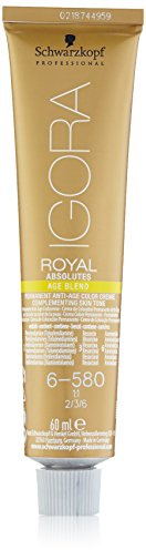 Schwarzkopf IGORA Royal Absolutes Permanent Anti-Age Color Creme 6-850 dunkelblond gold rot, 1er Pack (1 x 60 ml)