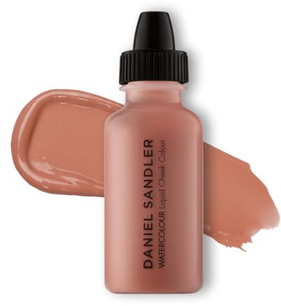 Daniel Sandler Blush liquide aquarelle « Chelsea » – Formule légère, à construire et résistante à l'eau pour les joues, les lèvres et les yeux
