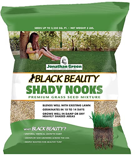 Jonathan Green (11957) Black Beauty Shady Nooks Grass Seed - Cool Season Lawn Seed (3 lb)