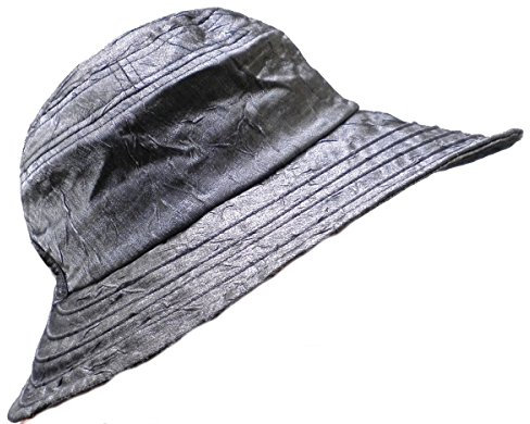 Damenhüte Kofferhut Reisehut Sonnenschutz roll/faltbar (Anthrazit)