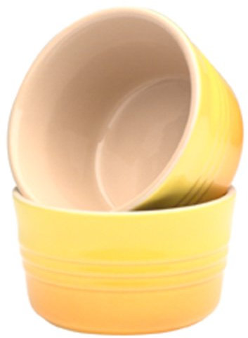 Le Creuset Lot de 2 ramequins en grès 2 pièces Citrus 24 ml