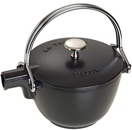 STAUB Théière en Fonte, Ø 16.5 cm, 1,15 L, Noir Mat