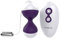 Nalone Miu Miu - Palline d'amore con uovo vibrante per allenamento del pavimento pelvico con telecomando e 7 modalità di vibrazione, viola