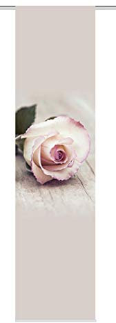 Home fashion Rosy Schiebevorhang Digitaldruck, Stoff, rosa, 245 x 60 cm