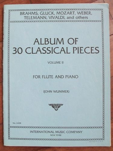 Album of 30 Classical Pieces for Flute and Piano (Volume 2)