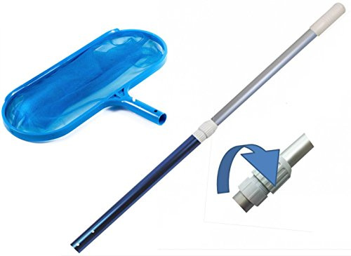 Medipool Kescher, Bodenkescher mit Alu Teleskopstange Ø 3cm, zweiteilig, Stange ausziehbar bis ca.117cm, sehr stabile Ausführung, Top Qualität!
