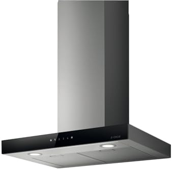 Elica PRF0104625 De Pared Negro, Acero Inoxidable 581m³/h C - Campana (581 m³/h, Canalizado, B, E, B, 69 dB)