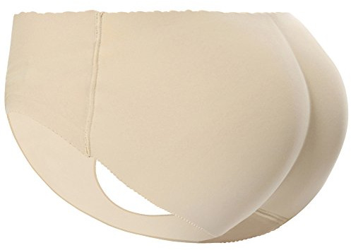 Everbellus Women Hip Butt Panties Briefs Butt Shapewear Seamless Lingerie Underwear Beige M