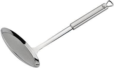 Küchenprofi K1215212800 Parma Küchenhelfer, Edelstahl, silber 33,5 x 13 x 11 cm | Spülmaschinenfester Küchenhelfer mit feinmaschigem Sieb und praktisch langem Griff aus rostfreiem Edelstahl