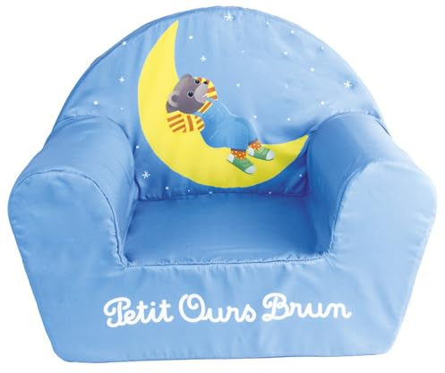 FUN HOUSE 712583 Kleiner Bär Sessel Club für Kinder Schaumstoff/Bezug Polyester Rot 52 x 33 x 42 cm