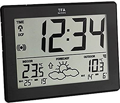 Radio-Controlled Weather Station Metro TFA 35.1125 (Black)