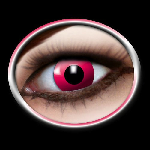 Eyecatcher Farbige Fun-Jahreskontaktlinsen PINK MANGA
