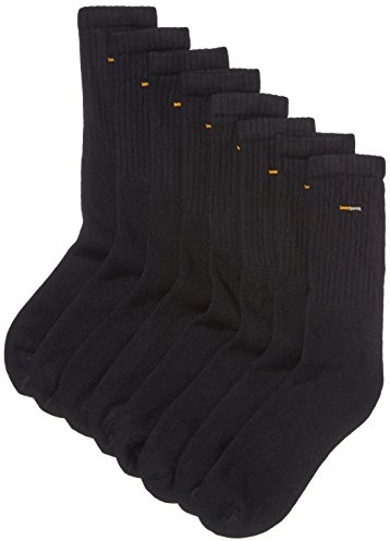 camano GmbH Co KG Sportstrumpor för män (8-pack), svart, 35-38 EU