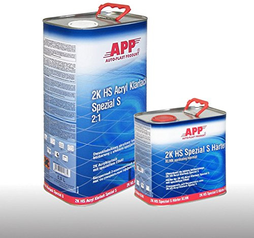 APP 2K HS ACRYL KLARLACK SPEZIAL S (KRATZFEST) 5L + 2.5 HÄRTER (Kurz) 020110K