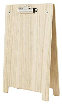 Chalkboards UK WC925 A-Rahmen Klemmbrett, Holz, Natur, A5 (25,8 x 16,8 x 6 cm)