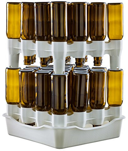 Set scolabottiglie Scola Bottiglie modulare 2 piani con bacinella Easy Drainer