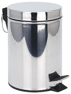 Kosmetikeimer 5 liter rostfritt stål – med utdragbar hink – dropppinne