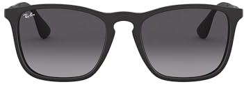 Ray-Ban Unisex Rb4187 Sonnenbrille, Schwarz (Gestell: Schwarz Glas: Grau Verlauf 622/8g), 54 EU
