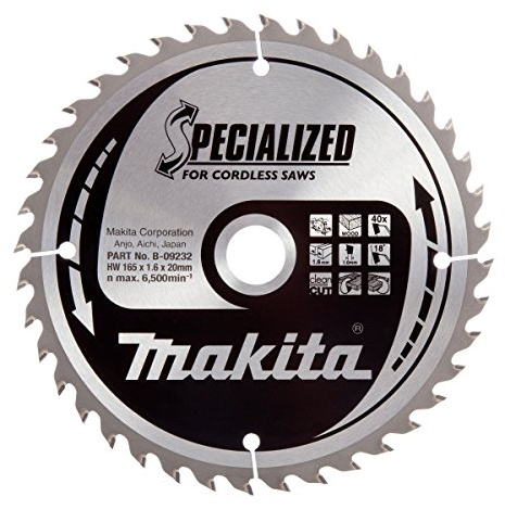 Makita B-32954 Specialized Blade for Cordless Saws 165x20x40T