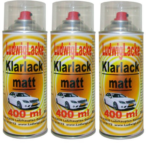 LudwigLacke 3 Klarlackspray matt 400 ml je Spraydose