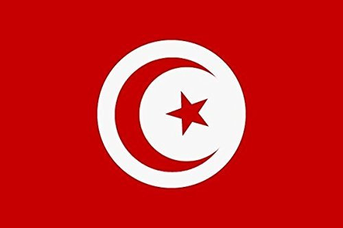 U24 Drapeau de la Tunisie 60 x 90 cm