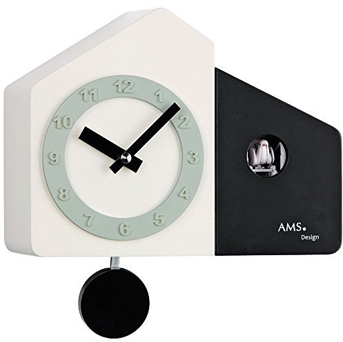 AMS Uhrenfabrik Clock, Silver, 18 x 10 x 342 cm