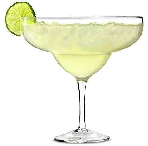 bar@drinkstuff Giant Margarita Glass 1.3ltr - Set of 4 Giant Cocktail Sharer for Decorative Drinks and Centrepieces