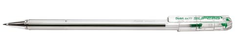 Pentel BK77-D Kugelschreiber, Metallspitze, 0,7 mm, grün, 12 Stück