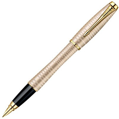 PARKER Urban Premium – Fountain PenGolden Pearl, Gold trims, Fine Nib